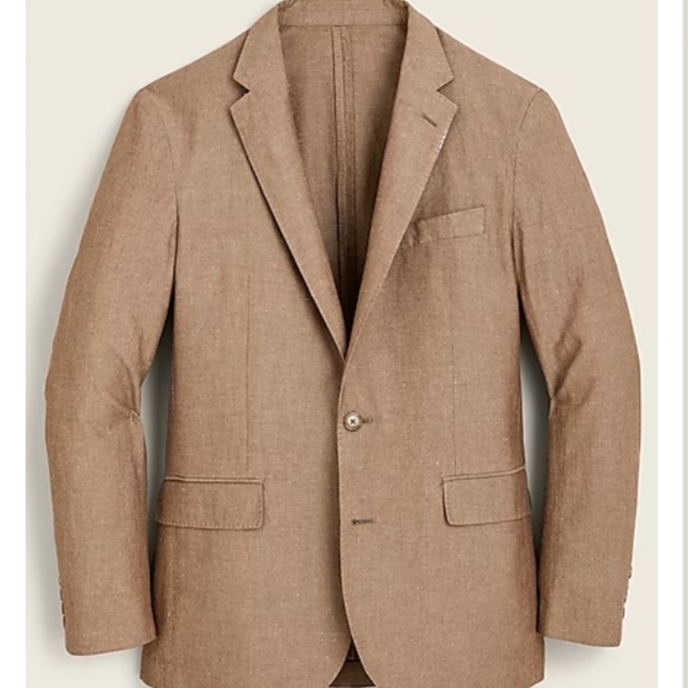 J.Crew Ludlow Baird McNutt Linen Blazer